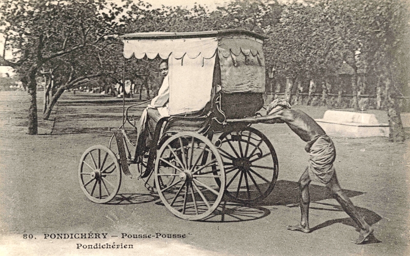 06-23 - Pondichery - pousse-pousse - 1